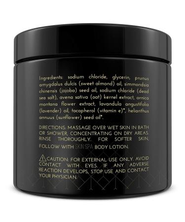 Shop Mineral Sea Salt Scrub - Vanilla 16oz (453g) | Nourishing Exfoliant for Smooth Skin | International Shipping Available - Buy Online on GoSupps.com