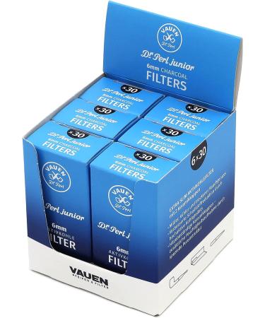 Vauen Dr. Perl Junior 6mm Activated Charcoal Filters - 6 Packs (180 Filters) - Buy Online on GoSupps.com