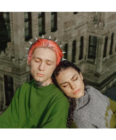 CALLARON Black Spiked Headband Festival Headband Gothic Spiky Rivet Headbands Gothic Crown Spike Headband Costume Party Accessories for Women Girls - Buy Online on GoSupps.com