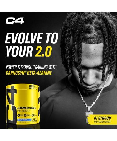 C4 Original Icy Blue Razz Pre Workout Powder - Sugar Free Energy Drink for Men & Women - 30 Servings - Buy Online on GoSupps.com
