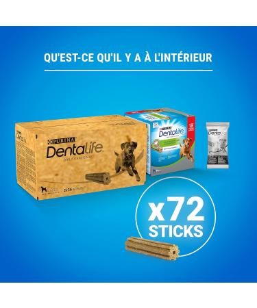 DENTALIFE Maxi Multipack for Large Dogs 72 Chew Snacks (2 x 1272g) Everyday Oral Hygiene - 1.27kg - Buy Online on GoSupps.com