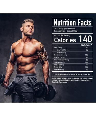 Katana Nutrition Whey Protein Powder - Vanilla Flavor | 26g Protein | 24 Servings | Gluten Free Non-GMO Lactose Free | Premium Quality eCommerce International Shipping - Buy Online on GoSupps.com