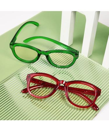 Eyekepper Cat Eye Reading Glasses for Women - 4-Pack Oversize Blue Light Blocking Readers (3.0x) - Stylish Eye Protection - Buy Online on GoSupps.com