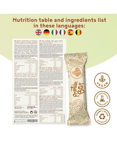 Alpha Foods Vegan Protein Bars 15 x 55g Peanut Butter Crunch - High Protein Plant Based Snacks (25%) - Lactose Free, Low Carb & Gluten Free - Buy Online on GoSupps.com