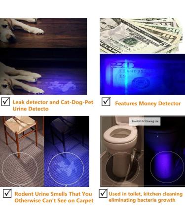 ULTRAFIRE UV LED Torch 395-405 nm Black Light Adjustable Focus Super Power Ultraviolet Flashlight Single Mode Mini UV Torch for Pet Urine Stain Curing UV Glue Leak Detector 502UV - Buy Online on GoSupps.com