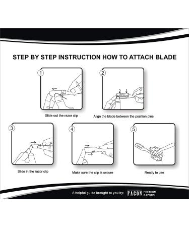 100 BLADES + Fac n Professional Japanese Straight Edge Barber Razor - Salon Quality Shavette - Buy Online on GoSupps.com