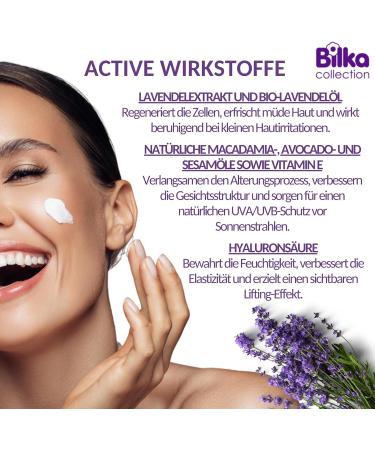 Bilka Lifestyle Lavendle & Hyaluron hydrating facial cream 40 ml - Buy Online on GoSupps.com