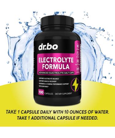 Electrolyte Pills Supplement - 100 Hydration Caps for Keto Cramps & Rehydration | Potassium Magnesium Sodium Calcium Tablets - Buy Online on GoSupps.com