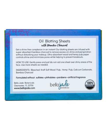 Oil Blotting Paper Sheets - 200 Large Charcoal Tissues for Instant Oil Absorption and Shine Control - Buy Online on GoSupps.com