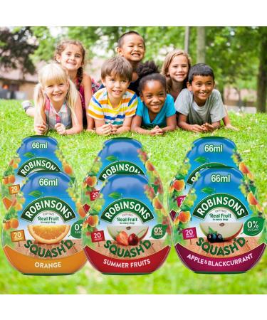 Buy Robinsons Squash'd - 3 Flavors 6 Bottles (Summer Fruits Orange Apple & Blackcurrant) - No Added Sugar Real Fruit Flavor - International Shipping Available - Buy Online on GoSupps.com