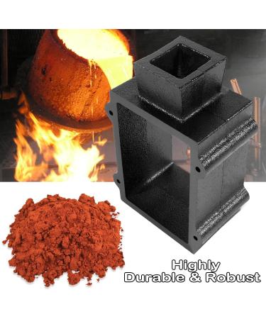 Deecaray Black Cast Iron Flask Mold Holder - 2 Pieces for Sand Casting Metal Jewelry and Tools - Buy Online on GoSupps.com