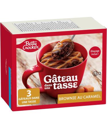 Betty Crocker Caramel Fudge Brownies with Caramel Topping 294 Grams Package Includes 3 Mug Cakes - Buy Online on GoSupps.com