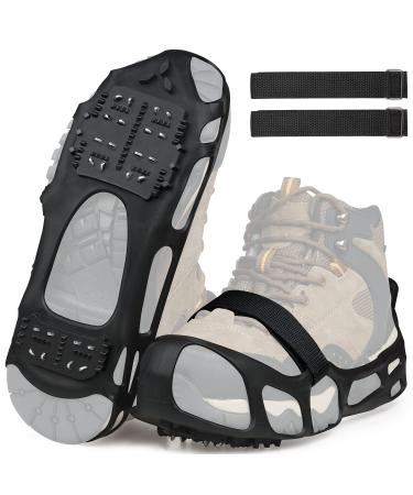 Ice Cleats for Shoes and Boots,Snow Traction Cleats Crampons for Women Men Kids Anti Slip 24 Grippers Shoes Walk Traction Cleats on Snow and Ice With Adjustable Strap Small(3.5-5 men/5.5-7 women) - Buy Online on GoSupps.com