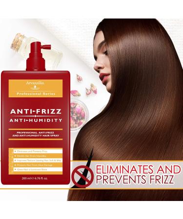 Arvazallia Antifrizz and Antihumidity Hair Spray - Professional Frizz Control Anti-humidity Heat Protectant and Shine Serum - Buy Online on GoSupps.com