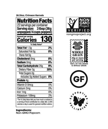 Black Jewell Hulless Popcorn Crimson Kernels for Popping. Pops White Non-GMO Heritage Kernel All Natural Snack with Antioxidants Whole Grain Gluten Free Gourmet Vegan 28.35oz (Pack of 1) - Buy Online on GoSupps.com