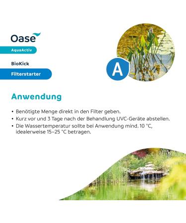 Oasis 43138 AquaActiv Biokick 200ml - Pond Bacteria Starter for 10 000L Fish & Garden Ponds - Buy Online on GoSupps.com