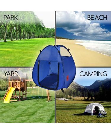 MyDeal Pop Up Pet House in a Bag - Portable Play Pen with 3 Net Windows and Zipper Door for Dogs, Cats, Rabbits - Shelter and Safety on the Go - Buy Online on GoSupps.com