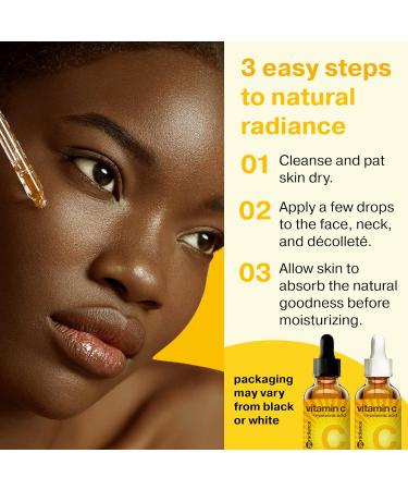 Double Size 20% Vitamin C Serum for Face with Hyaluronic Acid - Anti-Aging Facial Serum for Women - Buy Online on GoSupps.com