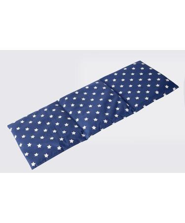 3-Chamber Spelt Pillow 50x20cm - Blue Stars Grain Pillow | Heat & Cold Pad - Buy Online on GoSupps.com
