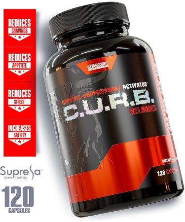 Betancourt Nutrition Curb Reloaded Appetite Suppressant - 120 Capsules - Increase Satiety, Reduce Appetite & Cravings, Improve Well Being - Buy Online on GoSupps.com