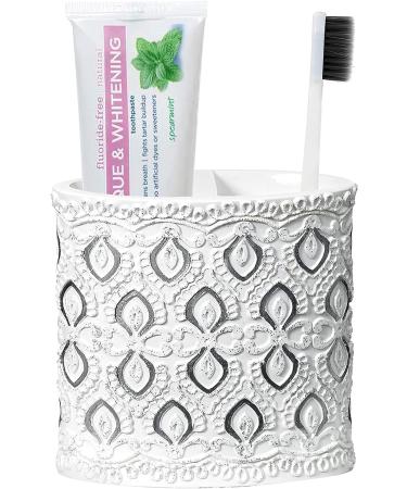 Popular Bath Monaco Toothbrush Holder - White | Stylish Bathroom Organizer - Buy Online on GoSupps.com