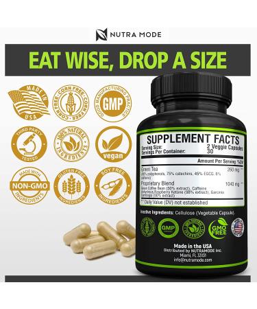 Premium Green Tea Extract Fat Burner Supplement | Natural Appetite Suppressant for Healthy Weight Loss | Detox Metabolism Booster for Women and Men - Buy Online on GoSupps.com