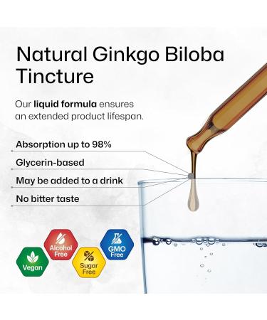 BIO KRAUTER Ginkgo Biloba Tincture 2 Fl. Oz. & L-Tyrosine 90 Gummies - Buy Online on GoSupps.com