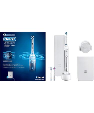 Oral-B 8200W Electric Toothbrush - Rotating/Oscillating White & Silver | International Shipping Available - Buy Online on GoSupps.com