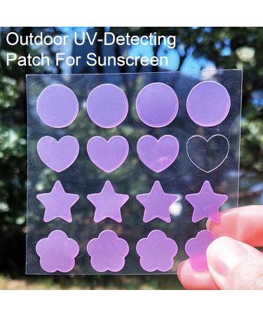 16 Sunscreen Reminder Stickers uv detection stickers uv stickers sunscreen reapply UV Sticker Waterproof Reminder Sunscreen Patches Color Changing Sunscreen Testing Stickers for Beach Swimming - Buy Online on GoSupps.com