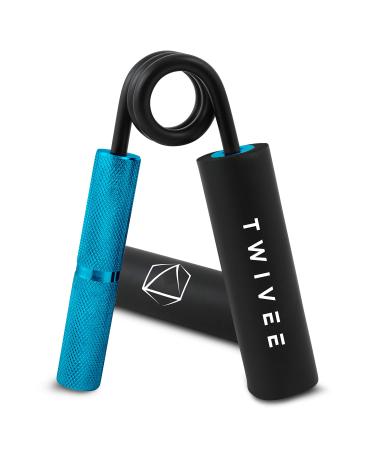 Twivee - fingertips - forear -armed coaches for maximum grip power - flu made of hardened steel and aluminum - Hand trainer with grip cushion and bag - Hand muscle trainer blue / black 100 lbs 45 kg - beginners - Buy Online on GoSupps.com