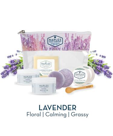 Naples Soap Company Cult Classics Collection Gift Set | Eco-Friendly Natural Soap Body Butter Sea Salt Scrub Shampoo & Conditioner Bars | Lavender | Cruelty-Free No Parabens or Silicones - Buy Online on GoSupps.com