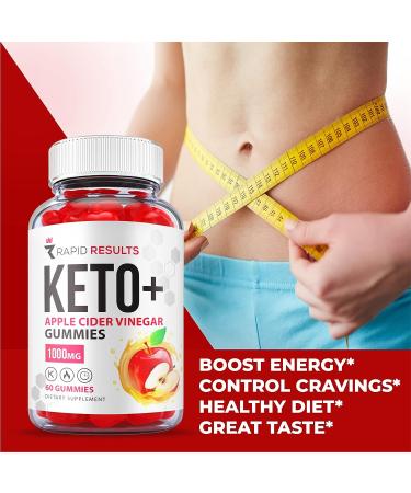 Rapid Results Keto ACV Gummies - Vegan Non GMO Formula with Apple Cider Vinegar for Weight Loss (60 Gummies) - Buy Online on GoSupps.com