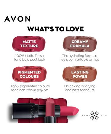 Shop Avon True Color Perfectly Matte Lipstick - Berry Blast | International Shipping Available - Buy Online on GoSupps.com