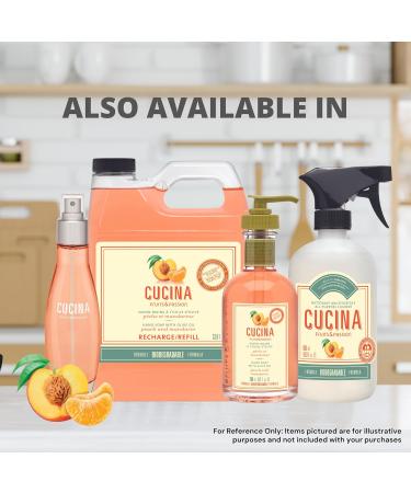 Cucina Fruits & Passion Peach and Mandarin Hand Soap 200ml - Premium International Shipping Worldwide - Buy Online on GoSupps.com