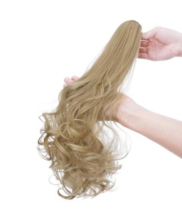 Shop 18 Clip-In Ponytail Extension - Heat Resistant Mid-Blonde Hair Braid - Realistic Smooth & Wavy Styles - Buy Online on GoSupps.com