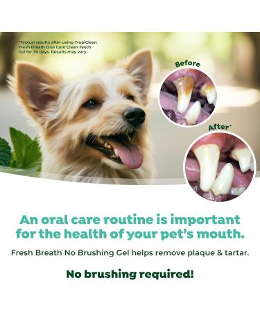 TropiClean Fresh Breath Dental Gel for Puppies - No Brushing 59ml - Made in USA | Best Oral Care for Pets - Buy Online on GoSupps.com