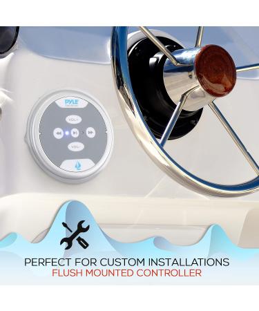 Waterproof Bluetooth Marine Amplifier Receiver - 600W Weatherproof Wireless Amp - Pyle PLMRMBT5S (Silver) - Buy Online on GoSupps.com