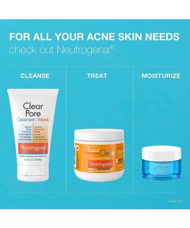 Neutrogena Clear Pore 2-in-1 Facial Cleanser & Mask with Benzoyl Peroxide - 4.2 fl. oz - Buy Online on GoSupps.com