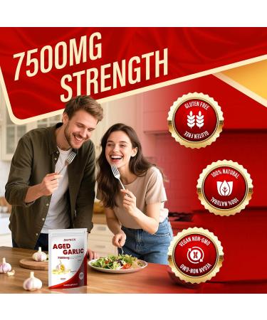 Aged Garlic Extract odorless 7500mg Non-GMO Gluten-Free | Supports Immune Health | Grown Allium Sativum Bulb | Potent Antioxidant Supplement 300 Softgels (1) 1 Count (Pack of 1) - Buy Online on GoSupps.com