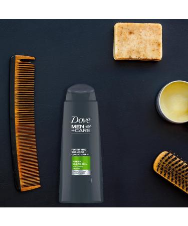 Dove Men + Care Fresh Clean 2 in 1 Shampoo and Conditioner 400 ml - Gentle Cleansing and Conditioning - Buy Online on GoSupps.com
