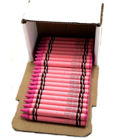 MinifigFans 50 Pink Crayons Bulk - Single Color Refill - Regular Size 5/16 x 3-5/8 - Buy Online on GoSupps.com