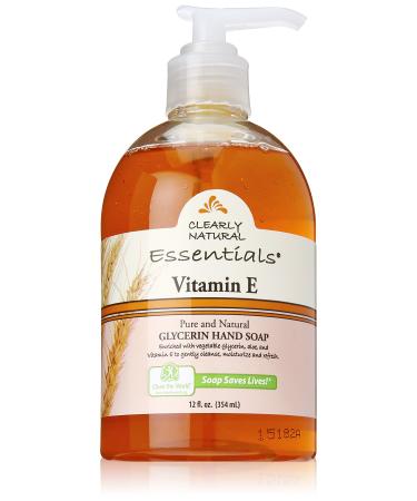 Clearly Natural Vitamin E Liquid Glycerine Soap 12 Ounce (Pack of 2)