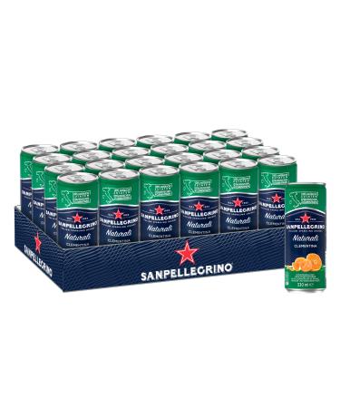 Sanpellegrino Sanpellegrino San Pellegrino Clementina Hoher Frucht content 14% of mandarins oranges and clementinen ideal for 24 -way pack (24 x 0.33l) one -way doses clementina lemonade 24 Pack