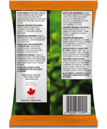Balsam Fir Lozenges with Thyme - Refreshing Light Green Herbal Remedy for International Shipping - Buy Online on GoSupps.com
