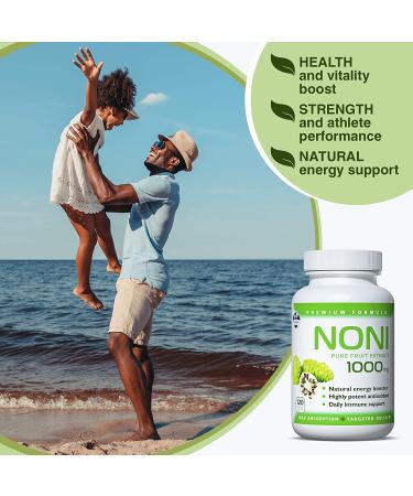 TAIGASEA Wild Noni Fruit Extract - Natural Adaptogen & Antioxidant - 120 Vegetarian Capsules - Buy Online on GoSupps.com