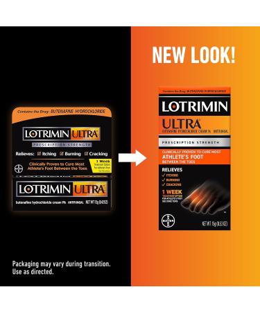 Lotrimin Ultra 1 Week Athlete's Foot Treatment 15g - Butenafine Hydrochloride 1% Cream - Buy Online on GoSupps.com