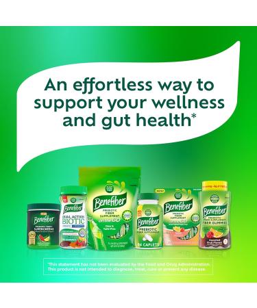 Benefiber On The Go Prebiotic Fiber Supplement Powder for Digestive Health Daily Fiber Unflavored - 72 Sticks - Buy Online on GoSupps.com