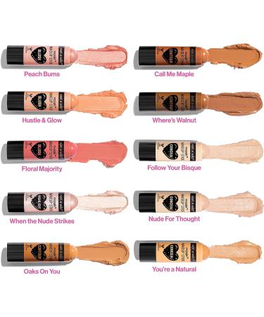 Wet n Wild MegaGlo Conceal & Contour Highlighter Stick - Follow Your Bisque + Blush Pink Floral Majority - Buy Online on GoSupps.com