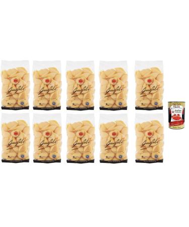 Italian Gourmet E.R. Conchiglioni N. 2-88 Pack of 10 sachets of Neapolitan durum wheat semolina 500 g IGP pasta + Italian Gourmet polpa 400 g