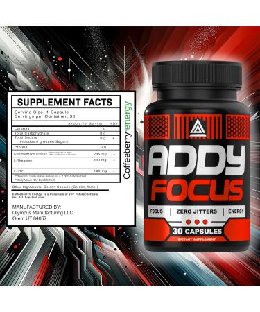 Adderall Alternative | Focus & Energy Supplement | Brain Booster | Memory Support Vitamins | Clean Energy & Sharp Focus - Buy 2 Pack Now - Buy Online on GoSupps.com